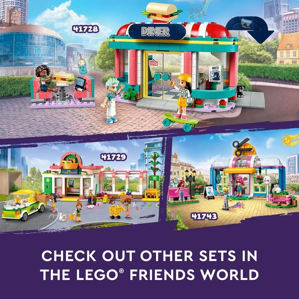 LEGO Friends Heartlake‎ Downtown Diner 41728 Restaurant Building Set New Sealed